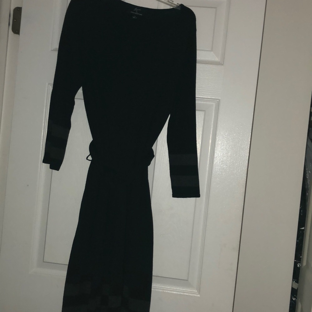 Black sweater dress